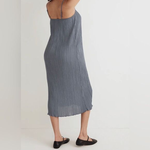 Madewell The Goldie Dress in Plissé NWT Size 00 - Picture 2 of 14